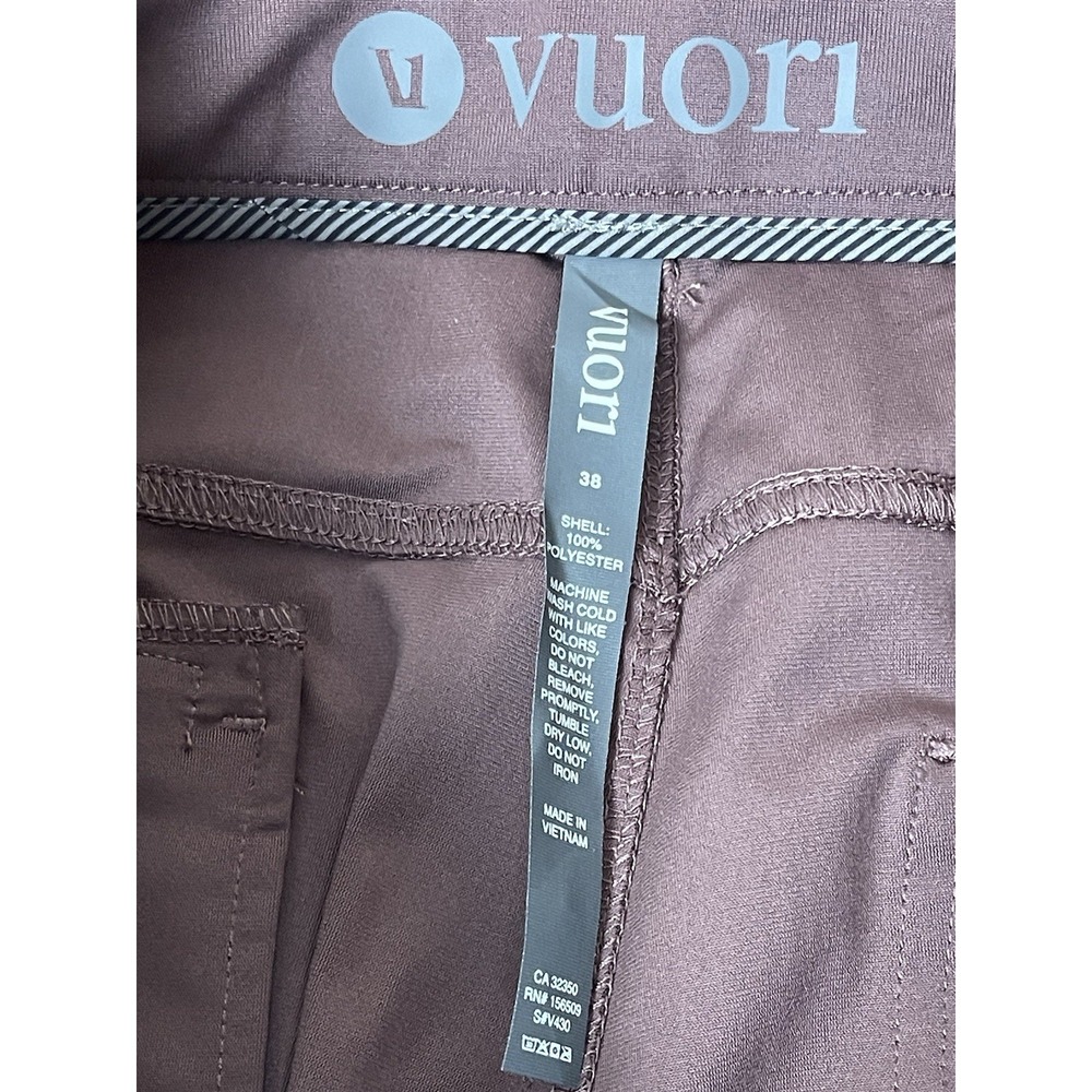 Vuori Meta Performance Chino Pants Mens 38X32 Chestnut Mauve 4way Stretch New - Picture 6 of 8